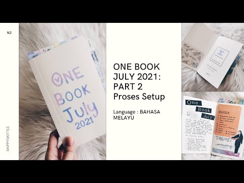 Part 2: Proses Setup One Book July 2021 Challenge | MD Notebook B6 Slim combo (Bahasa Melayu)