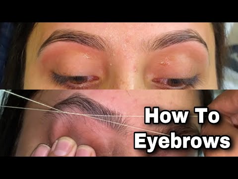 👍🏻How To do Threading👍🏻-step-by-step _Hindi 👍🏻| सीखें eyebrows करना.