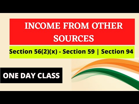 Income from Other Sources | Section 56(2)(x) - Section 59 | Section 94 | Direct Taxation | CMA | CA