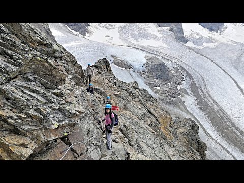 360 Piz Trovat Via Ferrata Video - Middle Section to Hanging Bridge