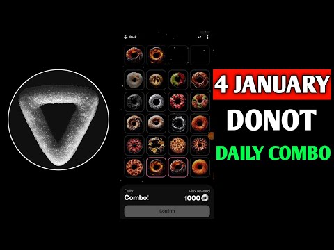 Donot Daily Combo 4 January | Donot Daily Combo Today | Daily Combo Donot | Donot 4 January