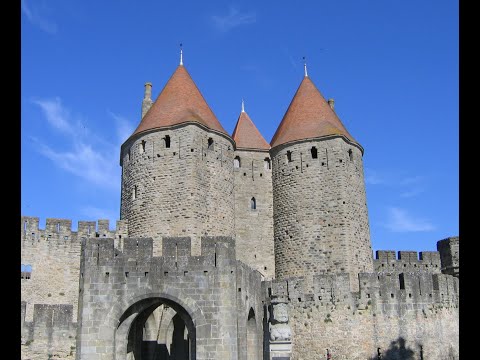 Carcassonne -A  UNESCO medieval town in Southern France to-visit from a Canal du Midi barge cruise.