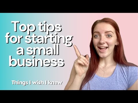 Top 10 tips for starting a small business! ✨Tips/ advise for things I wish I knew when starting out!