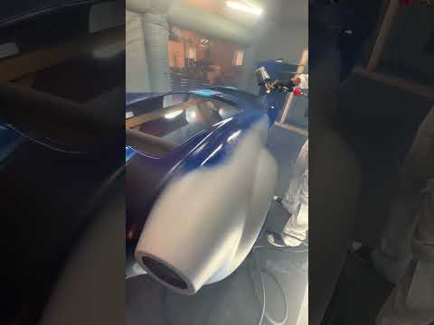 Spraying OEM Select Paint on a Factory 5 Shelby Cobra