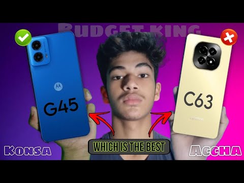 Moto g45 5g vs Realme c63 5g - full comparison | which is better 🔥