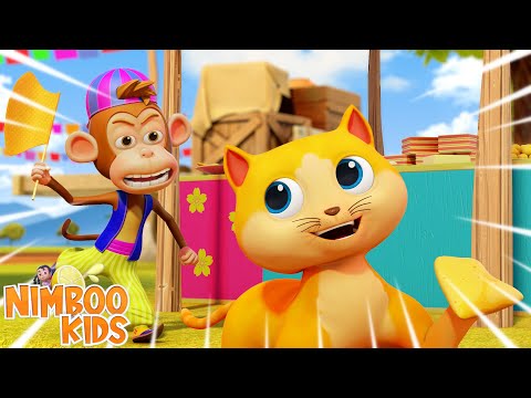 Samosa Chor Bandar Ki Dukan Main, समोसा चोर, Nimboo Kids Rhymes in Hindi and Songs for Kids