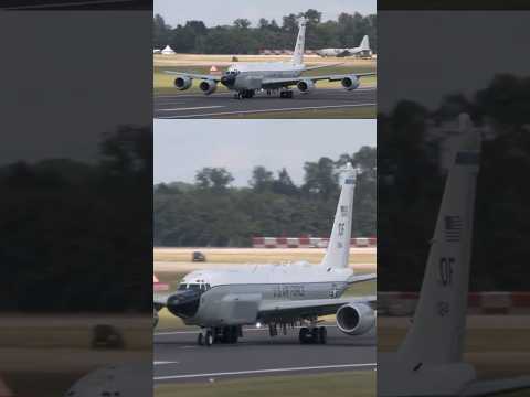 A rare airshow appearance for the USAF RC-135 Rivet Joint at RIAT 2024