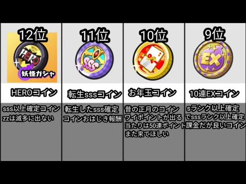 【最新版】妖怪ウォッチぷにぷに　神コインランキング