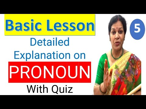 5. Detailed Explanation on PRONOUN With Quiz - Basic Lesson In English