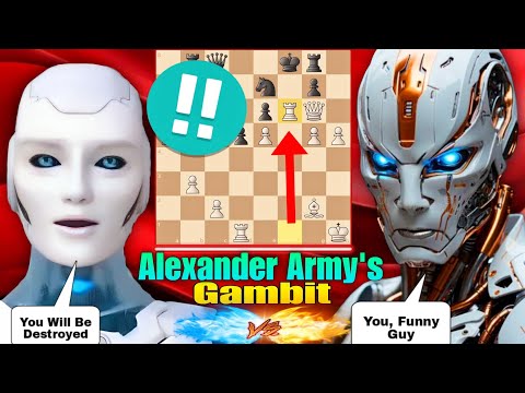 Stockfish 17 PLAYED Alexander Army's Gambit Against His Strongest Chess Opponent | Chess Gambit | AI