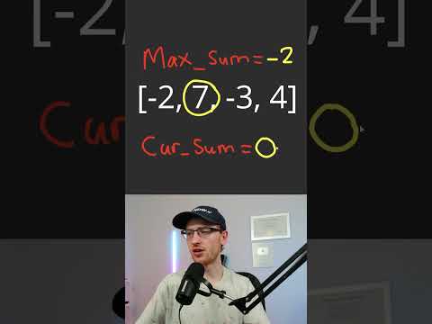 Leetcode 53 - Maximum Subarray (Kadane's Algorithm)