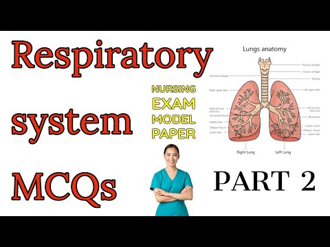 Respiratory system model paper MCQs part 2 for staff nurse exam