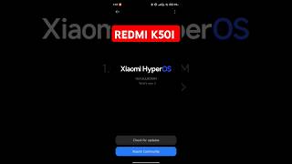 Redmi k50i new hyperos update release 1.0.4.0