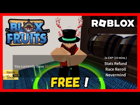 How to Get FREE Stats Refund + 2x EXP + Race Reroll in Blox Fruits - ROBLOX