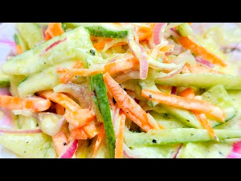 Creamy Cucumber Salad /Easy and Delicious  health friendly cucumber salad / హెల్తీ కుకుంబర్ సలాడ్ 😋