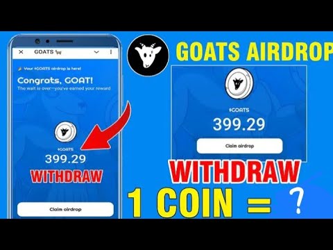 Goats $GOATS Token Withdrawal in BitgetToken Value | Claim goats| Goatstoken and TGE8 dec