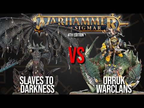 Slaves to Darkness Vs Orruk Warclans  - Warhammer AoS 4th Edition