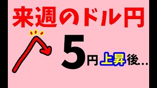 ドル円 来週前半12/23 ～12/25 　における値動きシナリオ解説