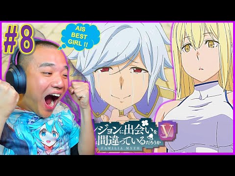 AIS SAVED BELL FROM DEPRESSION 😍 | DanMachi Season 5 Episode 8 REACTION [ダンまちⅤ 豊穣の女神篇 8話の反応]