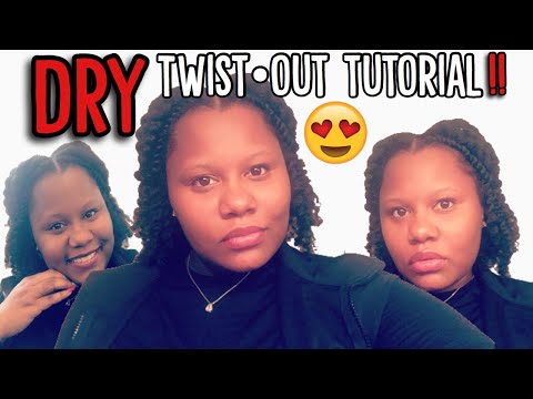 TWIST & GO | QUICK DRY TWIST OUT ON NATURAL HAIR | BLOW DRIED NATURAL HAIR