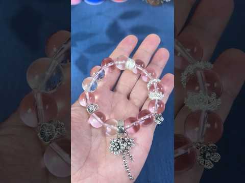 zen adorn diy.Make beautiful pink crystal bracelets.#diy #crystal #handmade #bracelet #jewelry