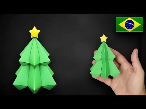 Origami: Árvore de Natal Modular - Instruções em Português PT-BR