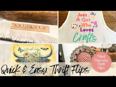 🌸Quick & Easy Thrift Flips ~ Third Thursday Thrift Flips ~ Free SVG!