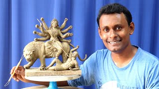 Making a Durga mata murti with clay very easy | 2024 durga thakur banano | clay art