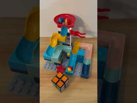 Marble Run ASMR 🔴🟡🔵 911  Satisfying Building Blocks #marblerun #marblerace #asmr