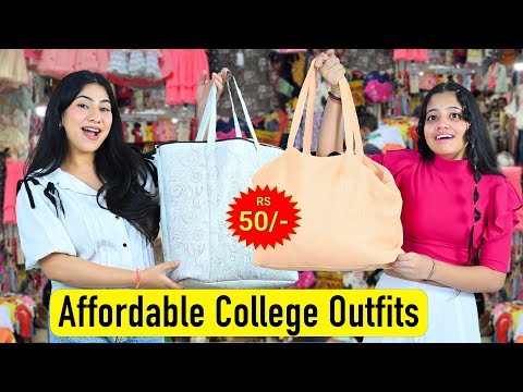 Sarojini Nagar COLLEGE Outfits Shopping 🛍️ - Tops, Denims, Dresses & jewellery | Anishka Khantwaal |