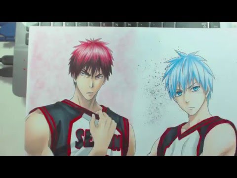 Speed Drawing - Kagami and Kuroko (Kuroko no Basket)