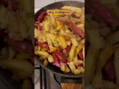 Pan-Fried Potatoes with Beer Sausages | Healthy Cooking with Olive Oil - Part 4