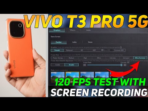 VIVO T3 PRO BGMI 120 FPS TEST | SD 7 GEN 3 PROCESSOR 🥵🔥