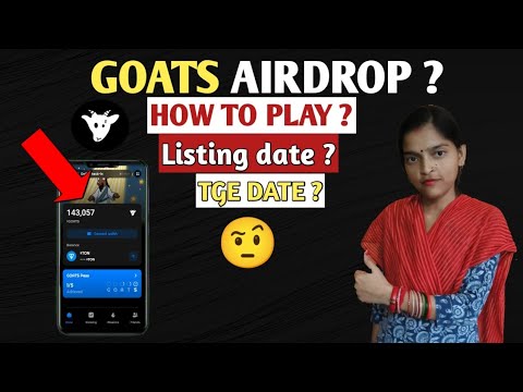 Goats airdrop listing date | Goats token withdraw | Goats airdrop update | goats airdrop claim |