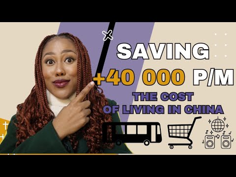 The cost of living in China| How one can save +R40 000 per month