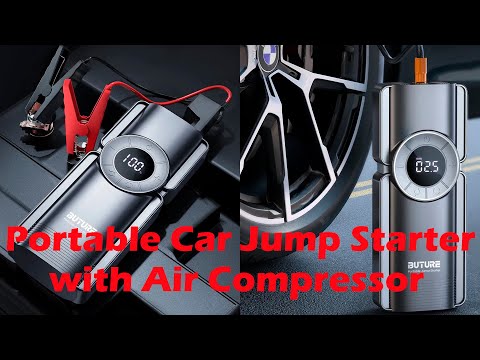 Portable Car Jump Starter with Air Compressor.