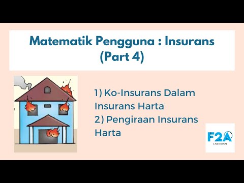 Insurans (Part 4) : Ko-Insurans Dalam Insurans Harta & Pengiraan Insurans Harta