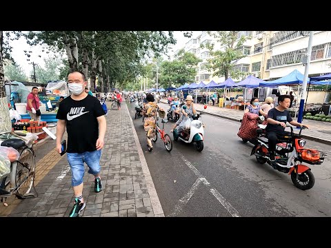 【山东·潍坊】热闹的街边市场，商品丰富且价格实惠 Discover the Real China in 4K HDR