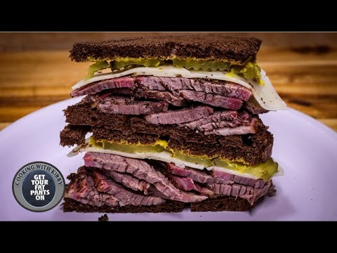 Pastrami Sandwich - Hot and Fast Brisket - Pit boss Austin XL