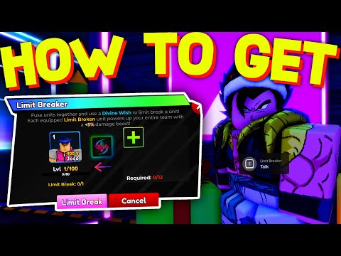 HOW TO USE LIMIT BREAKER in ANIME ADVENTURES! ROBLOX