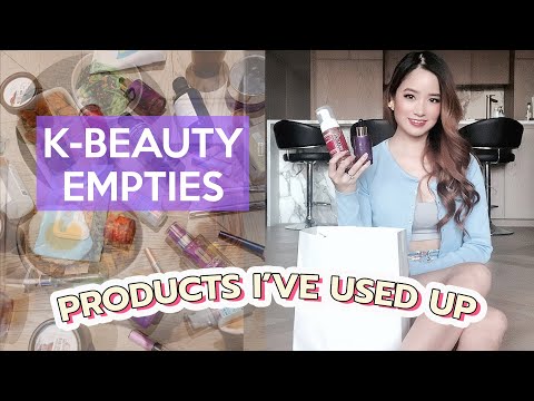 I MOVED APARTMENTS!! 💖 KOREAN MAKEUP/SKINCARE EMPTIES I USED UP  💖