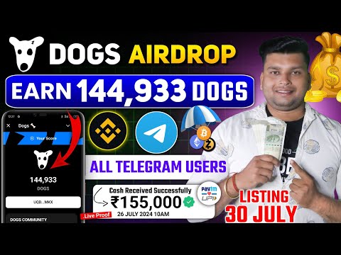 Dogs Airdrop Telegram Claim Now | Dogs Airdrop | Dogs Airdrop Withdrawal | Dogs Coin Airdrop