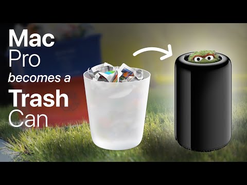 Mac Pro 2013 becomes the Trash icon in macOS Ventura