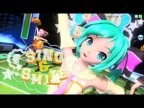 [60fps Full-cast] SING & SMILE - Project DIVA Arcade future tone English lyrics Romaji subtitles