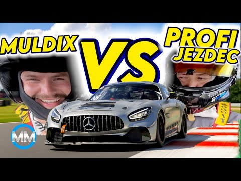 PROFI JEZDEC VS MULDIX! ZÁVODNÍ Mercedes AMG GT4