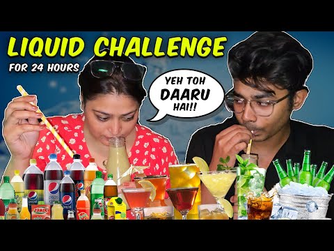 Living on LIQUID for 24 Hours🍸😫| Food Challenge