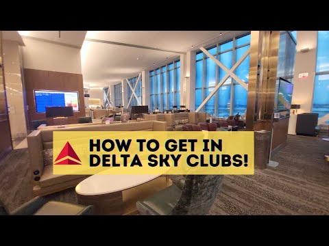 How to access Delta Sky Clubs in 2024| Delta Sky club access #delta #travel