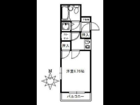 ライオンズマンション京浜蒲田1K20.75㎡角部屋