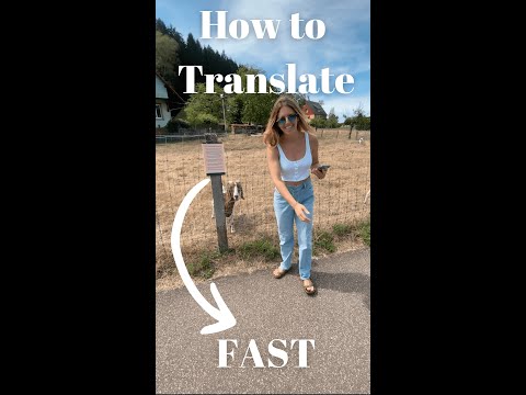 How to Translate FAST! #shorts