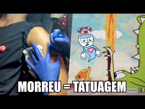 CUPHEAD, MAS SE EU PERDER VOU TATUAR O BOSS